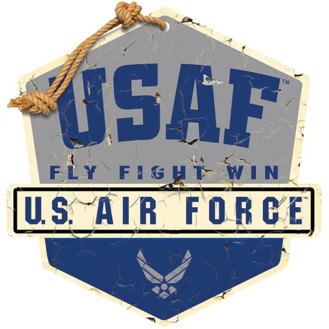 USAF Fly Fight Win Badge 20 x 20 inch Sign