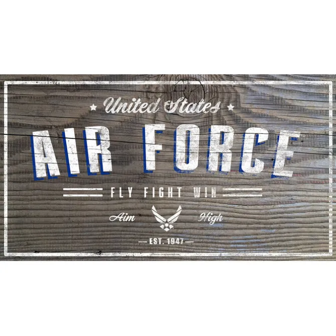 USAF Woodgrain 11 x 20 inch Sign