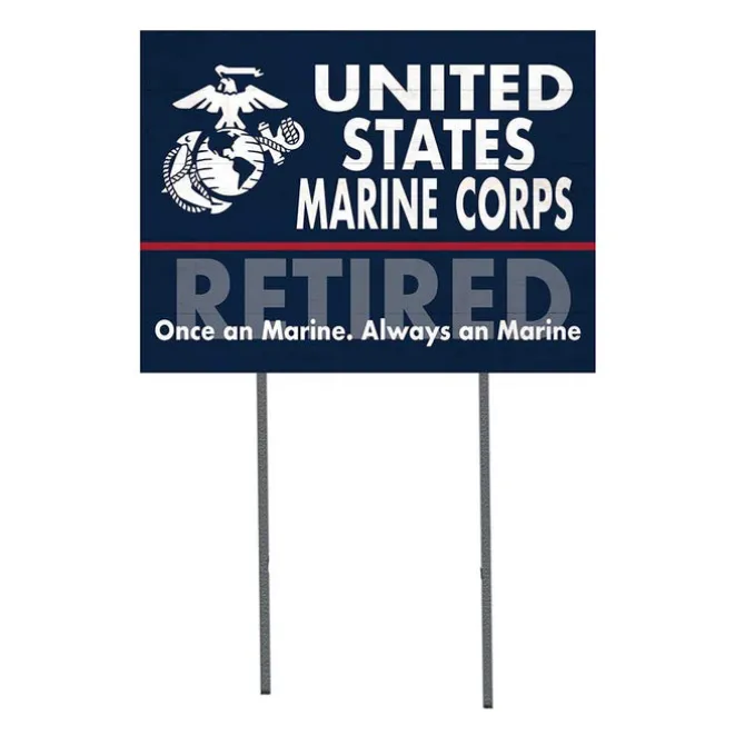 USMC Always A Marine 18 x 24 inch Lawn Sign