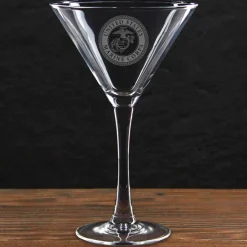 USMC 'Build Your Glass' 10 oz. Martini Glass