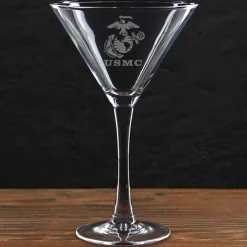 USMC 'Build Your Glass' 10 oz. Martini Glass
