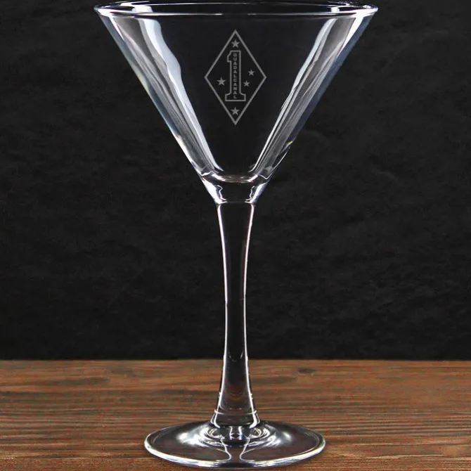 USMC 'Build Your Glass' 10 oz. Martini Glass