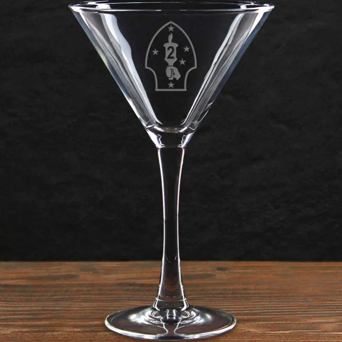 USMC 'Build Your Glass' 10 oz. Martini Glass
