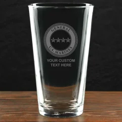USMC 'Build Your Glass' Personalized 16 oz. Pint Glass