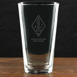 USMC 'Build Your Glass' Personalized 16 oz. Pint Glass
