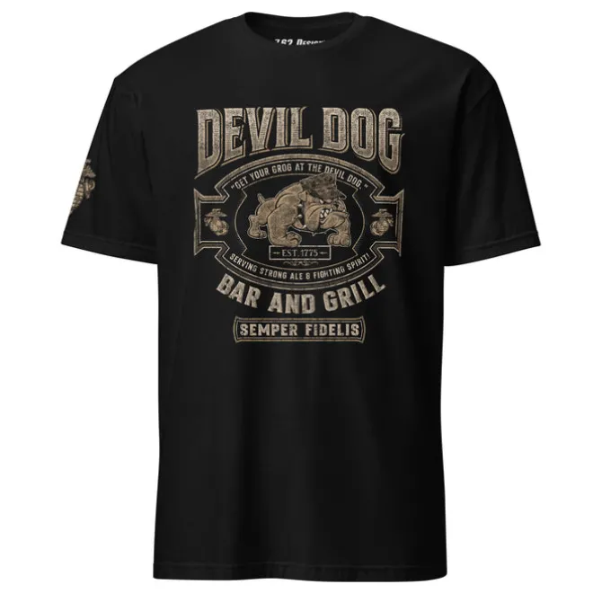 USMC Devil Dog Bar & Grill T-Shirt