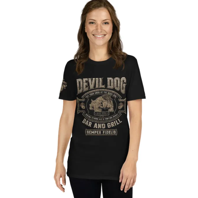 USMC Devil Dog Bar & Grill T-Shirt