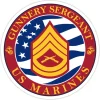 USMC E-7 Gunnery Sergeant 3.5" Decal by 7.62 Design