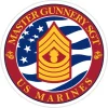 USMC E-9 Master Gunnery Sergeant 3.5" Decal by 7.62 Design