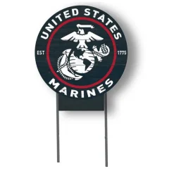 USMC Eagle Globe & Anchor 20 x 20 inch Lawn Sign