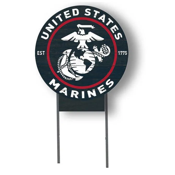 USMC Eagle Globe & Anchor 20 x 20 inch Lawn Sign
