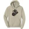 USMC EGA Applique Sand Unisex Hoodie