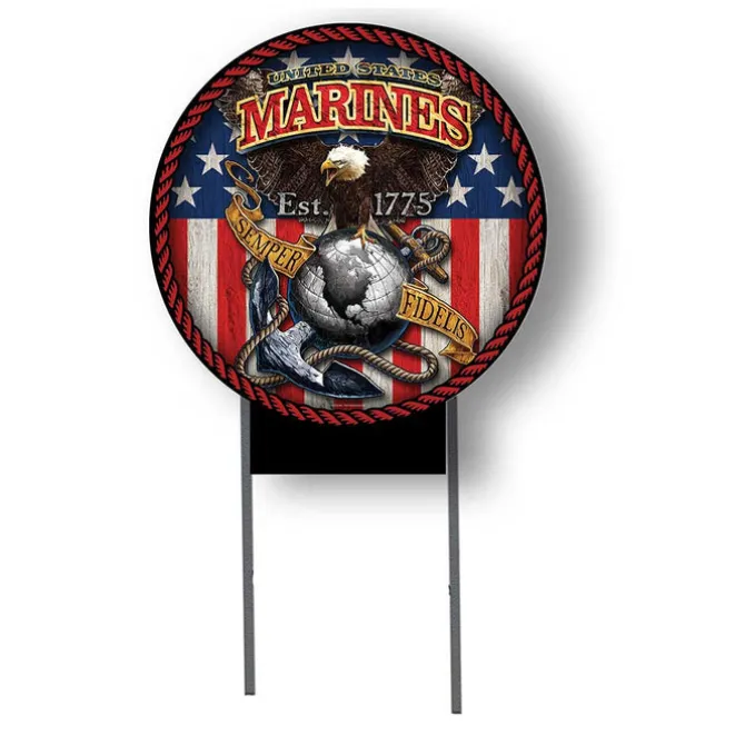 USMC Fighting Eagle 20 x 20 inch Yard Sign