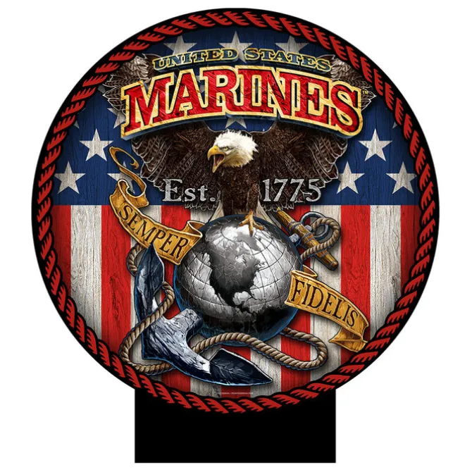 USMC Fighting Eagle 20 x 20 inch Yard Sign