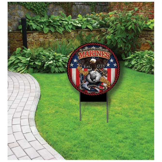 USMC Fighting Eagle 20 x 20 inch Yard Sign