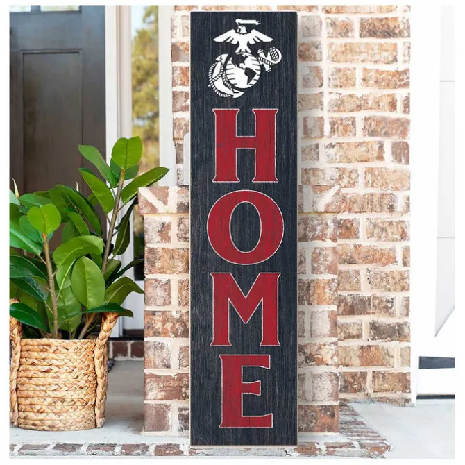 USMC Home 11 x 46 inch Indoor Outdoor Sign