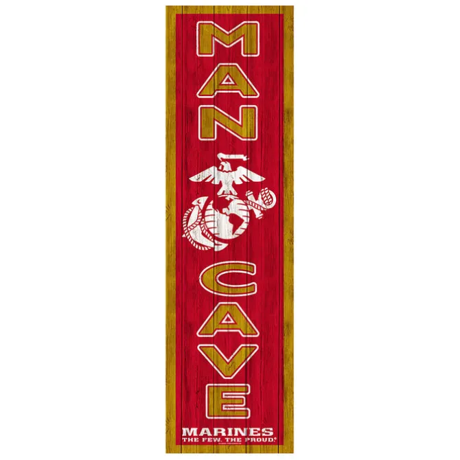 USMC Man Cave 10 x 35 inch Sign
