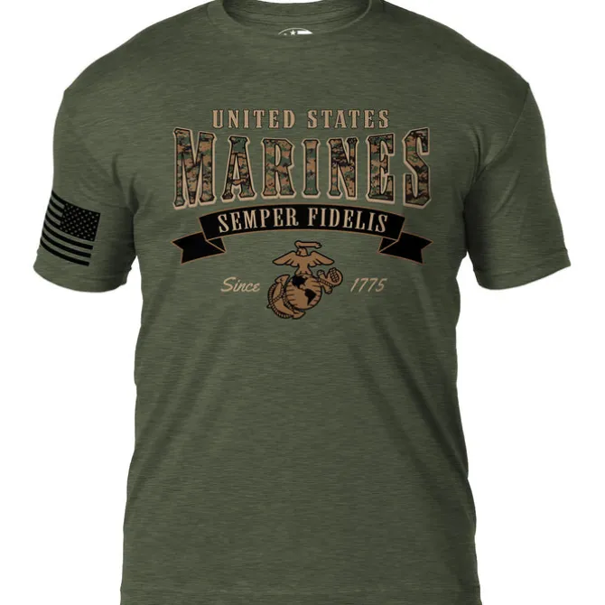 USMC MARPAT Arched Semper Fi 7.62 Design Battlespace Men's T-Shirt