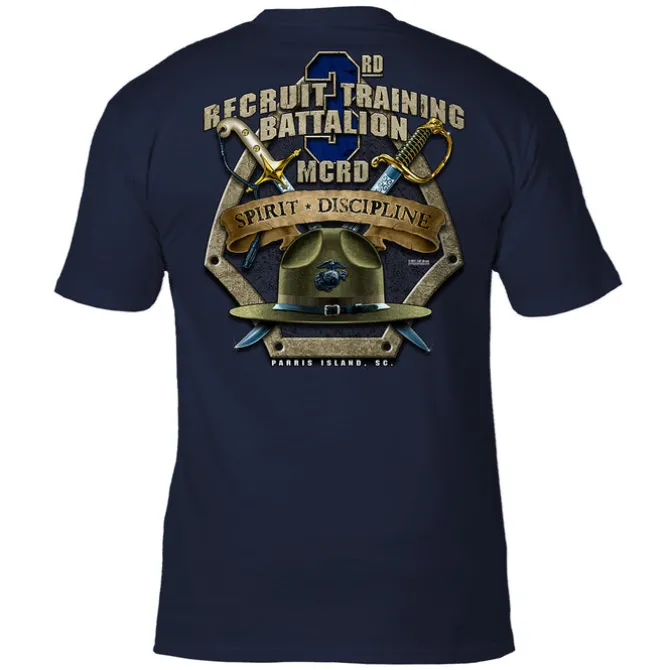 USMC MCRD Parris Island 3rd Battalion 7.62 Design Men's T-Shirt