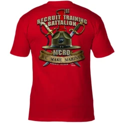 USMC MCRD Parris Island 1st Battalion 7.62 Design Men's T-Shirt