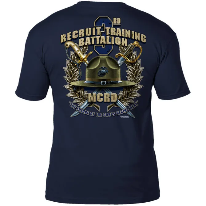 USMC MCRD San Diego 3rd Battalion 7.62 Design Men's T-Shirt