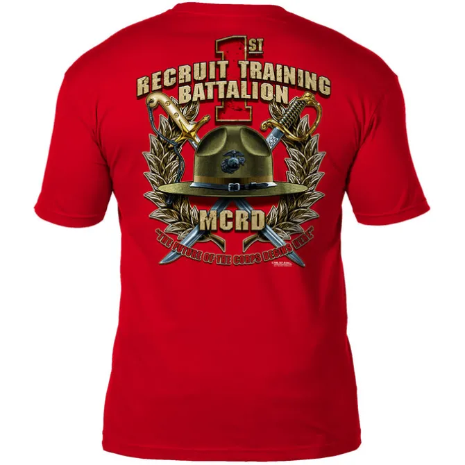 USMC MCRD San Diego 1st Battalion 7.62 Design Men's T-Shirt