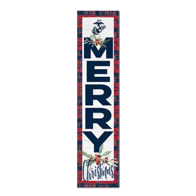 USMC Merry Christmas 11 x 46 inch Indoor Outdoor Sign