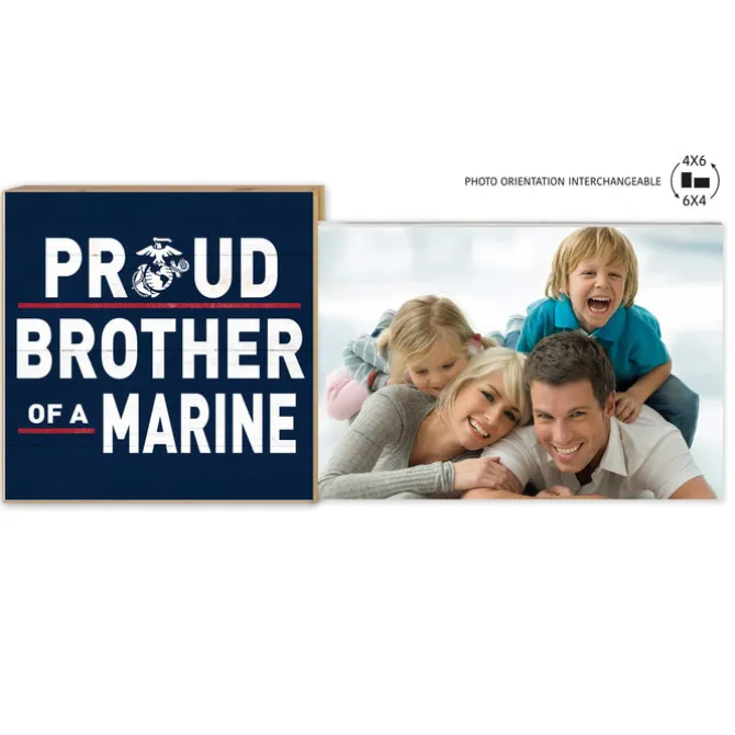USMC Proud Brother Floating Picture Frame