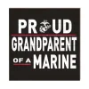 USMC Proud Grandparents 10 x 10 inch Wood Sign - Made In The USA