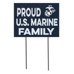 USMC Proud Marines Family 18 x 24 inch Lawn Sign