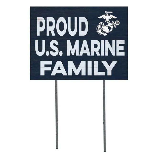 USMC Proud Marines Family 18 x 24 inch Lawn Sign