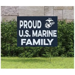 USMC Proud Marines Family 18 x 24 inch Lawn Sign