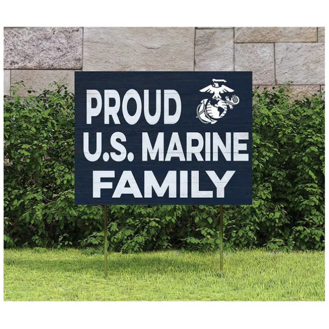 USMC Proud Marines Family 18 x 24 inch Lawn Sign