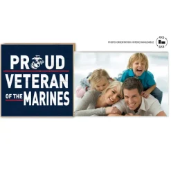 USMC Proud Veteran Floating Picture Frame