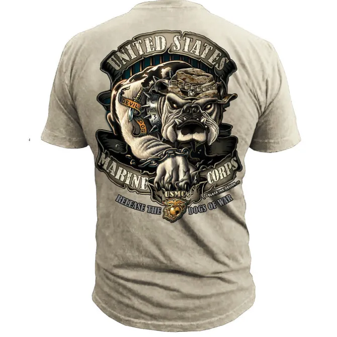 USMC Release the Dogs of War Men's T-Shirt