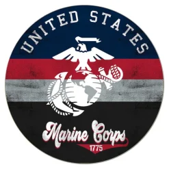 USMC Retro 20 x 20 inch Wood Sign - Made In The USA