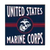 USMC Retro 10 x 10 inch Wood Sign - Made In The USA