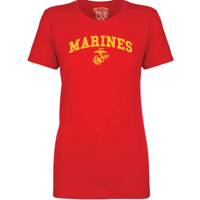 USMC T-Shirt - United States Marines Basic P/T Shirt - Women's Marine Corps Shirt
