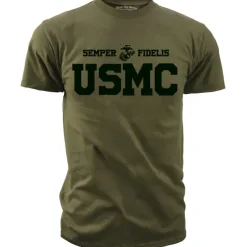 USMC T-Shirt - United States Marines Basic P/T Shirt - Men's Marine Corps Shirt