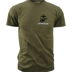 USMC T-Shirt - US Marines Corps Veteran Flag Men's Marine T-Shirt