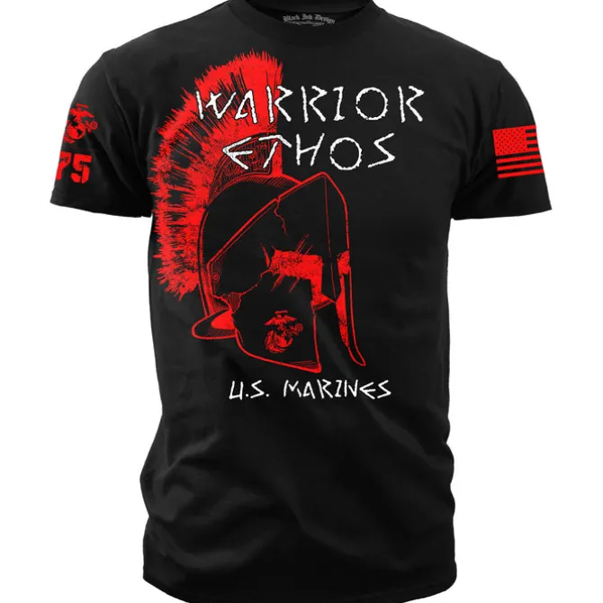 USMC T-Shirt - US Marines Warrior Ethos - Men's Marines T-Shirt