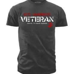 USMC T-Shirt - Veteran - Proud to have Served - Men's Marine T-Shirt