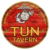 USMC Tun Tavern Color 20 inch Round Sign