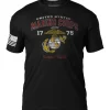 USMC 'Vintage Eagle, Globe & Anchor' 7.62 Design Men's T-Shirt Black