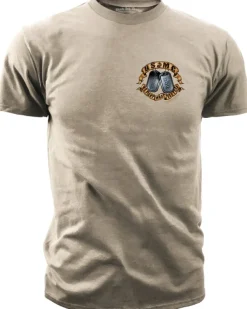 USMC We Fight What You Fear Men's T-Shirt Tan