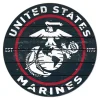 USMC Weathered EGA 20 x 20 inch Wood Sign - Made In The USA