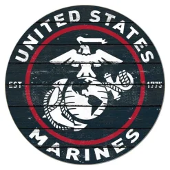 USMC Weathered EGA 20 x 20 inch Wood Sign - Made In The USA