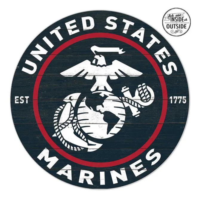 USMC Weathered EGA 20 x 20 inch PVC Sign - Made In The USA