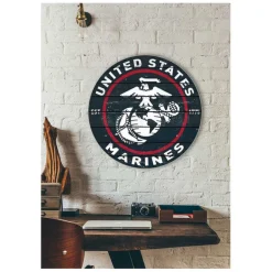USMC Weathered EGA 20 x 20 inch Wood Sign - Made In The USA