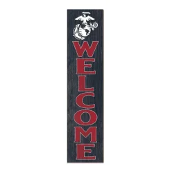 USMC Welcome 11 x 46 inch Indoor Outdoor Sign